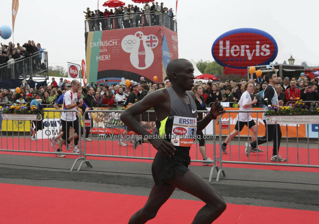 VCM: Gilbert Yegon kommt mit der Bestzeit von 2:06:18 Stunden nach Wien. Der 25-jährige Kenianer lief im Vorjahr hinter Sugut in 2:07:38 Stunden auf den zweiten Platz (c) Wagner (12.03.2013) 