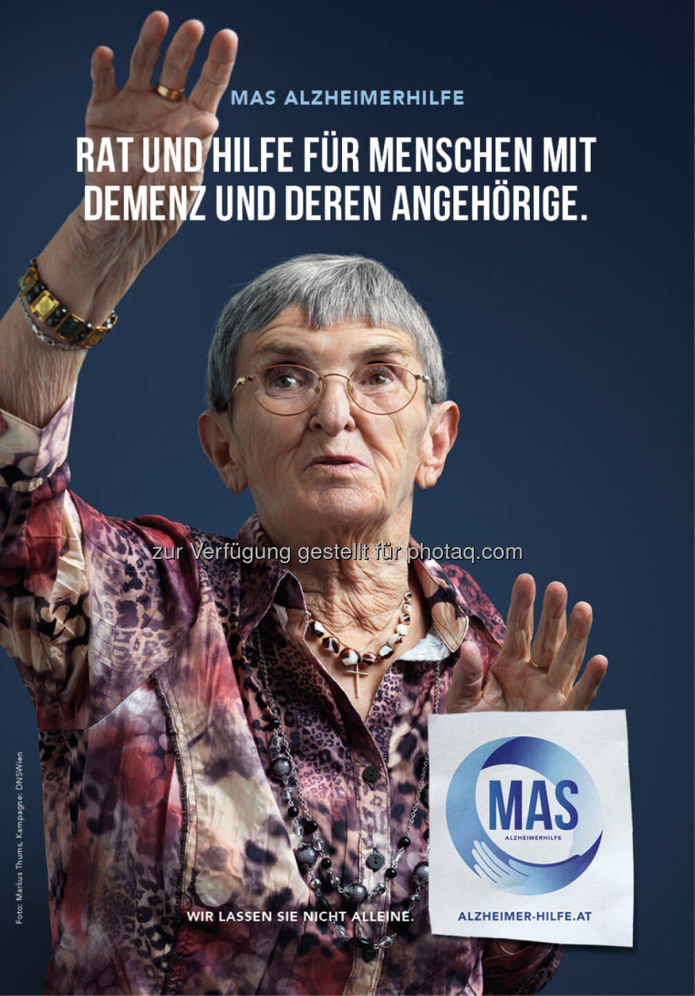 MAS Alzheimerhilfe: Broschüre: Rat und Hilfe für Menschen mit Demenz und deren Angehörige
(C) MAS Alzheimerhilfe 
