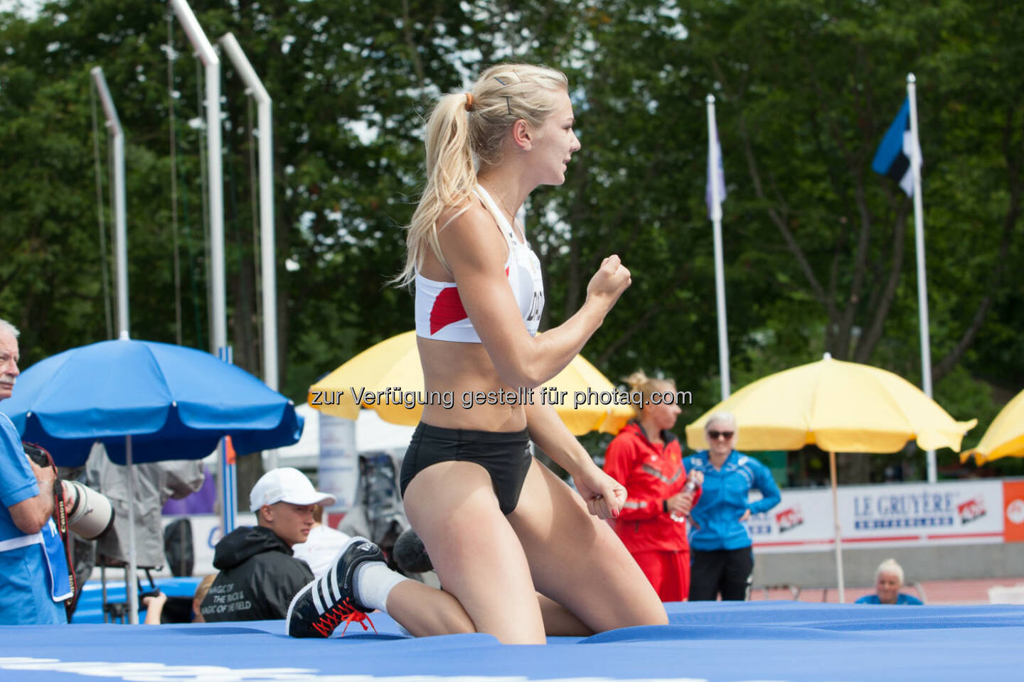 Ivona Dadic, Hochsprung, Faust, Yes (Bild: ÖLV/Coen Schilderman)