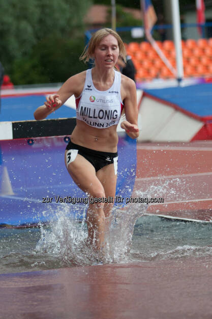 Julia Millonig, 3000m Hindernis, Wassergraben (Bild: ÖLV/Coen Schilderman) (20.07.2015) 