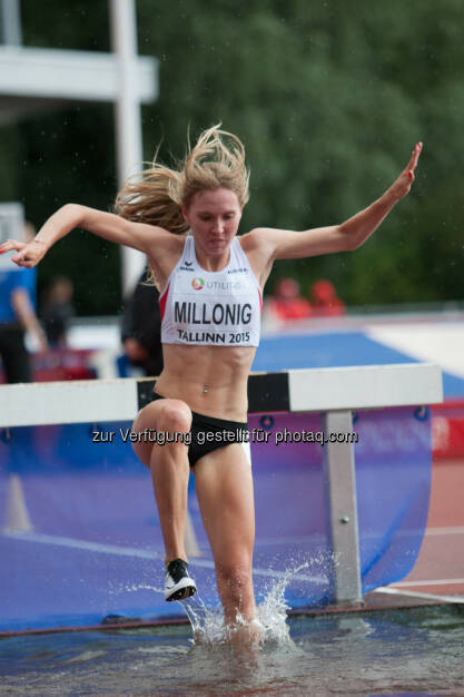 Julia Millonig, 3000m Hindernis, Wassergraben (Bild: ÖLV/Coen Schilderman) (20.07.2015) 