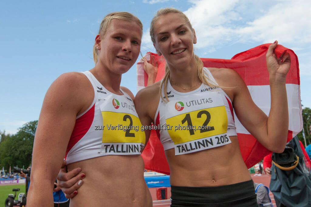 Verena Preiner, Ivona Dadic, Siebenkampf, Österreich (Bild: ÖLV/Coen Schilderman) (21.07.2015)