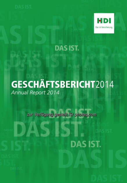 HDI Versicherung AG : Internationale Auszeichnung für HDI Geschäftsbericht 2014 : Fotograf: Habesohn Doucha/Fotocredit: HDI Versicherung AG, © Aussendung (24.07.2015) 