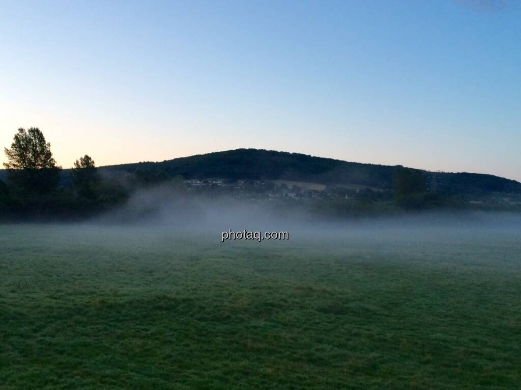 Morgennebel um 5.00 Uhr Früh bei 10 Grad, © Martina Draper (29.07.2015) 