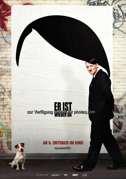 Oliver Masucci : „Er ist wieder da“ - Erste Kino-Teaser sind online :  am 8. Oktober 2015 kommt die Erfolgssatire um den wiedererwachten Adolf Hitler im Verleih der Constantin Film auf die Kinoleinwand : Fotocredit: obs/Constantin Film/Mathias Bothor, © Aussendung (03.08.2015) 