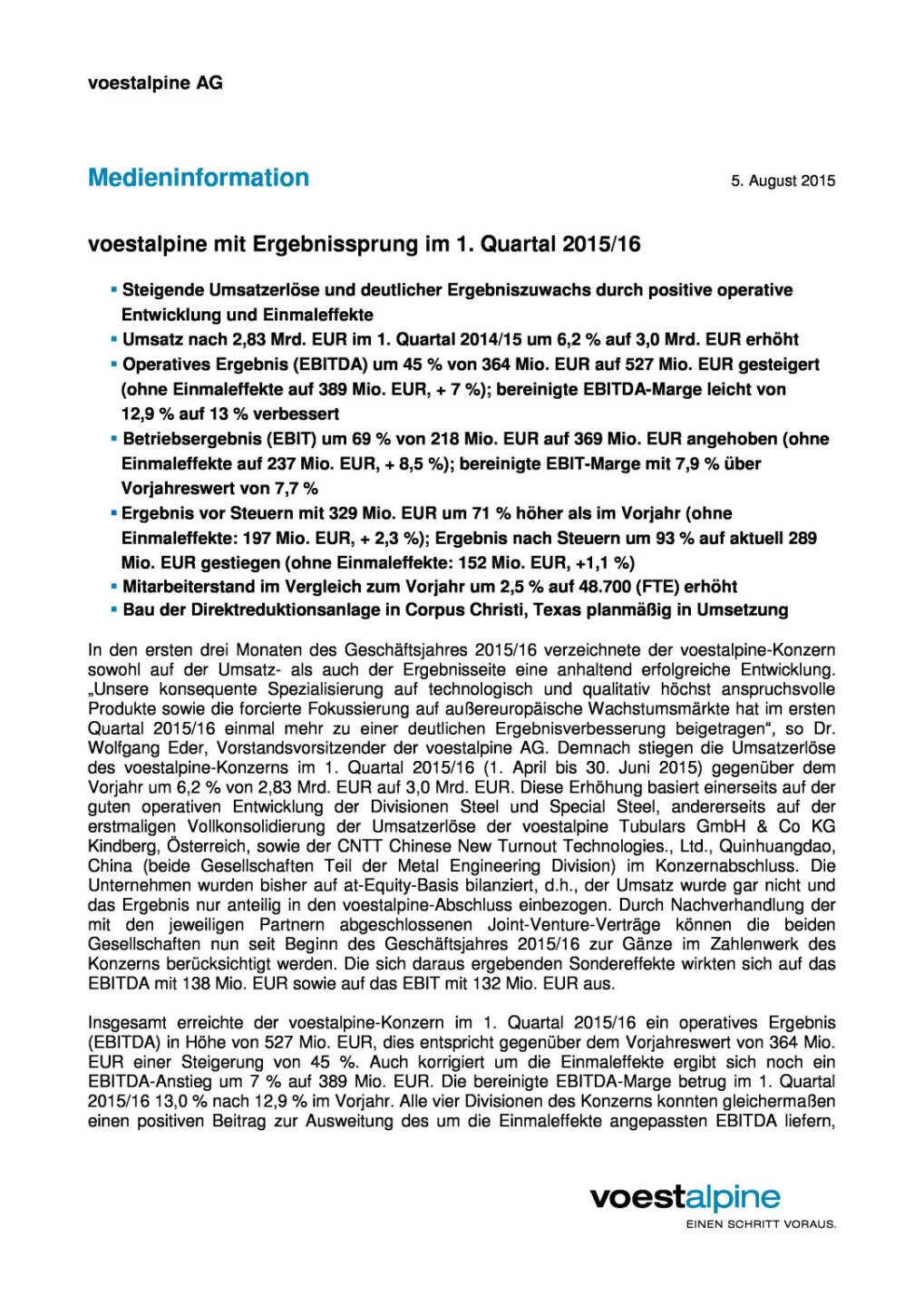 voestalpine mit Ergebnissprung im Q1, Seite 1/3, komplettes Dokument unter http://boerse-social.com/static/uploads/file_270_voestalpine_mit_ergebnissprung_im_q1.pdf