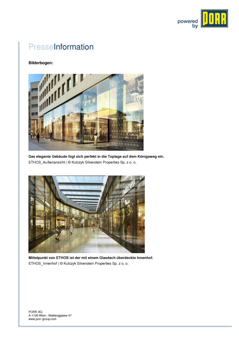 Porr errichtet Büro- und Geschäftskomplex Ethos in Warschau, Seite 2/2, komplettes Dokument unter http://boerse-social.com/static/uploads/file_281_porr_errichtet_buro-_und_geschaftskomplex_ethos_in_warschau.pdf