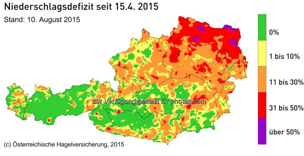 Klimawandel: Neuer noch nie dagewesener Rekord an Wüstentagen in Österreich
Dürreschäden in der Landwirtschaft steigen Tag für Tag : © Österreichische Hagelversicherung, © Aussender (10.08.2015) 