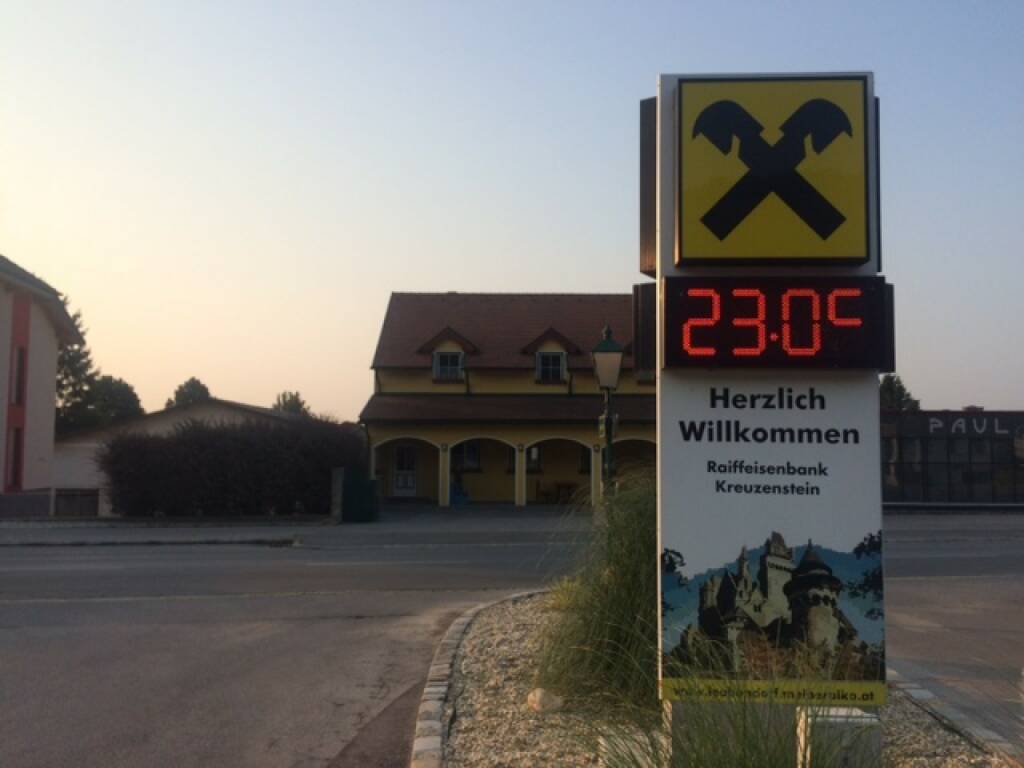 23 Grad, Raiffeisen, © Martina Draper (13.08.2015) 