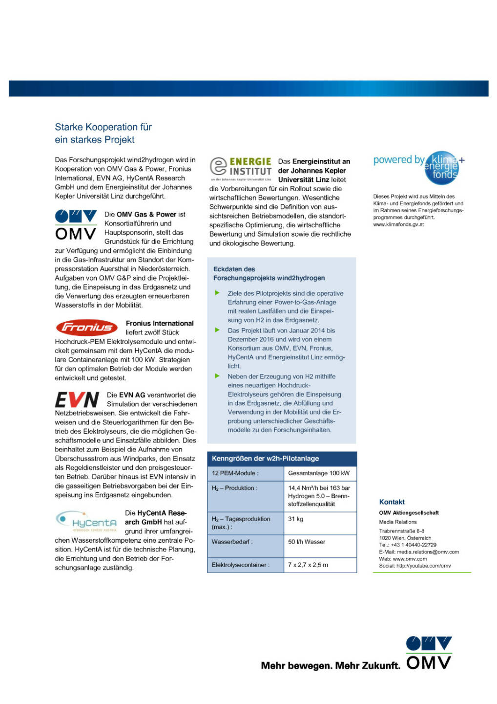 OMV: Forschungsprojekt wind2hydrogen, Seite 2/2, komplettes Dokument unter http://boerse-social.com/static/uploads/file_302_omv_forschungsprojekt_wind2hydrogen.pdf