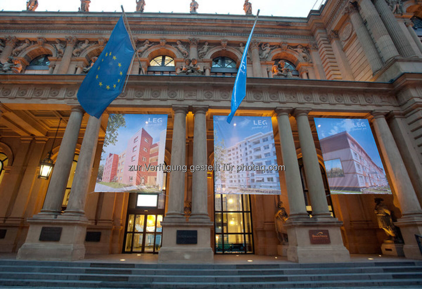 Deutsche Börse in Frankfurt zum LEG-Börsengang 