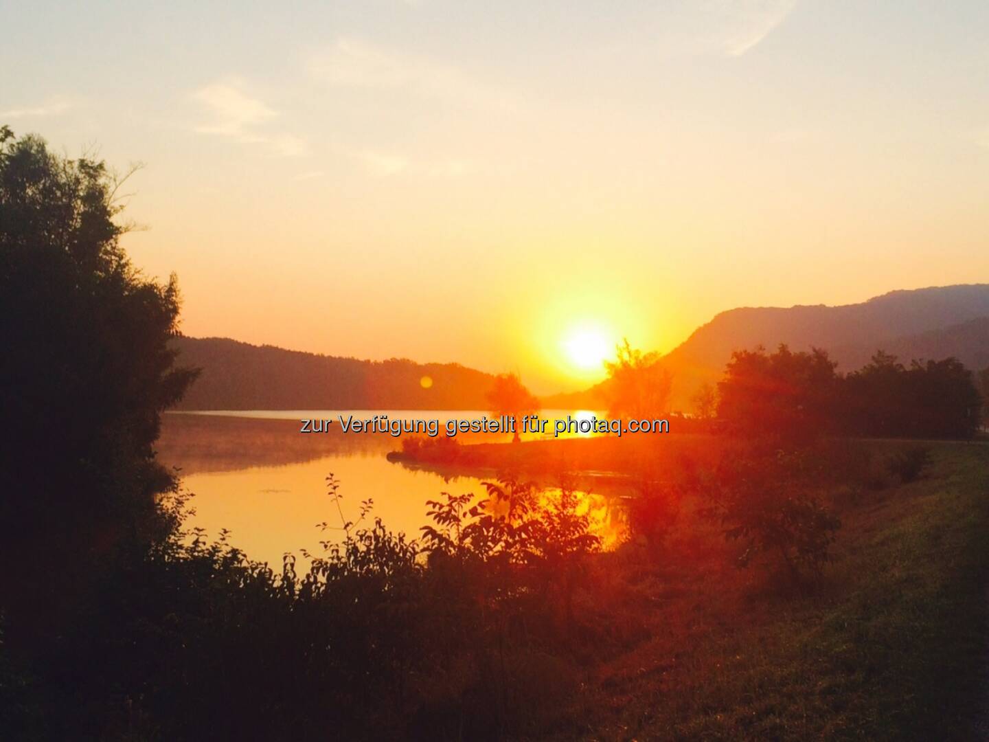 Sonnenaufgang Donaualtarm Greifenstein