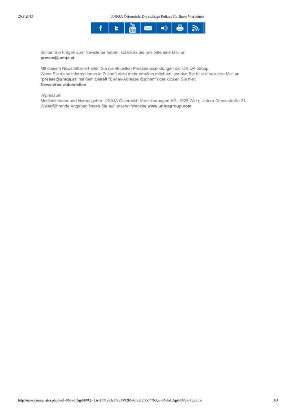 Uniqua Polizze für Vierbeiner, Seite 3/3, komplettes Dokument unter http://boerse-social.com/static/uploads/file_310_uniqua_polizze_fur_vierbeiner.pdf