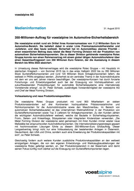 350-Millionen-Auftrag für voestalpine, Seite 1/2, komplettes Dokument unter http://boerse-social.com/static/uploads/file_335_350-millionen-auftrag_für_voestalpine.pdf (31.08.2015) 