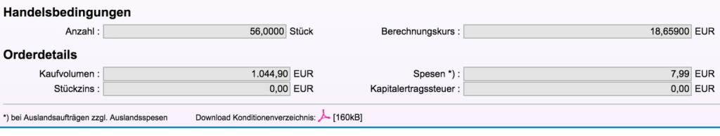 Tag 40: Kauf 56 WWE zu 18,659 (31.08.2015) 