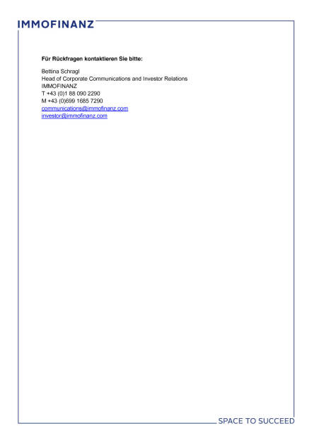 Immofinanz mit neuem Auftritt, Seite 2/2, komplettes Dokument unter http://boerse-social.com/static/uploads/file_340_immofinanz_mit_neuem_auftritt.pdf (01.09.2015) 