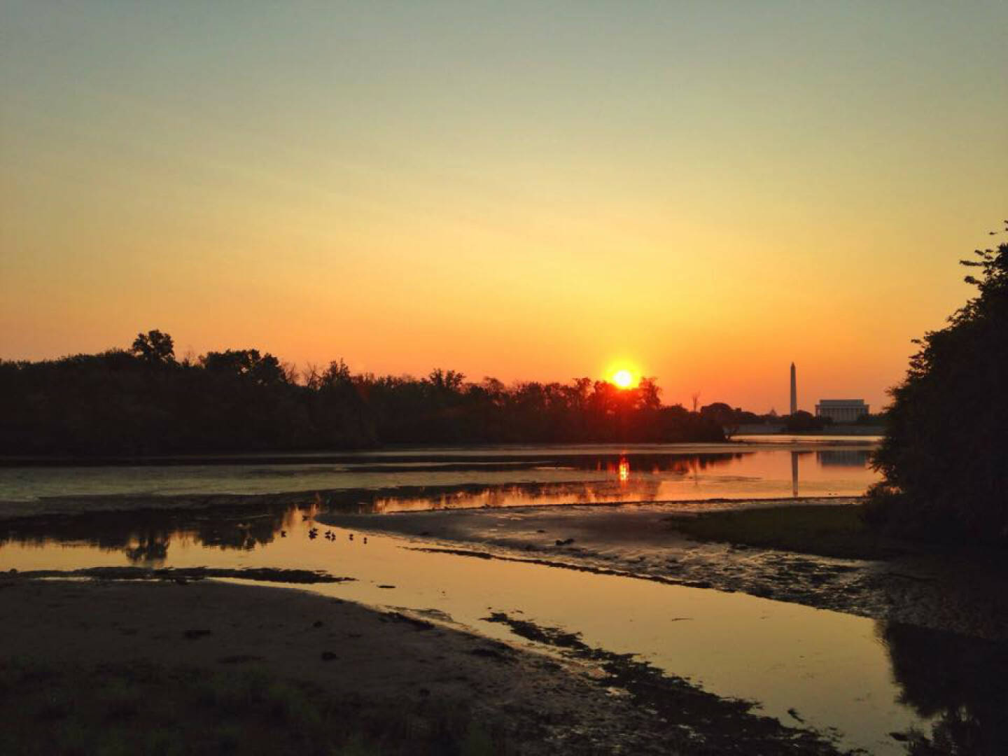 Sonnenaufgang, Washington DC, USA, https://www.facebook.com/kalbacher.monika