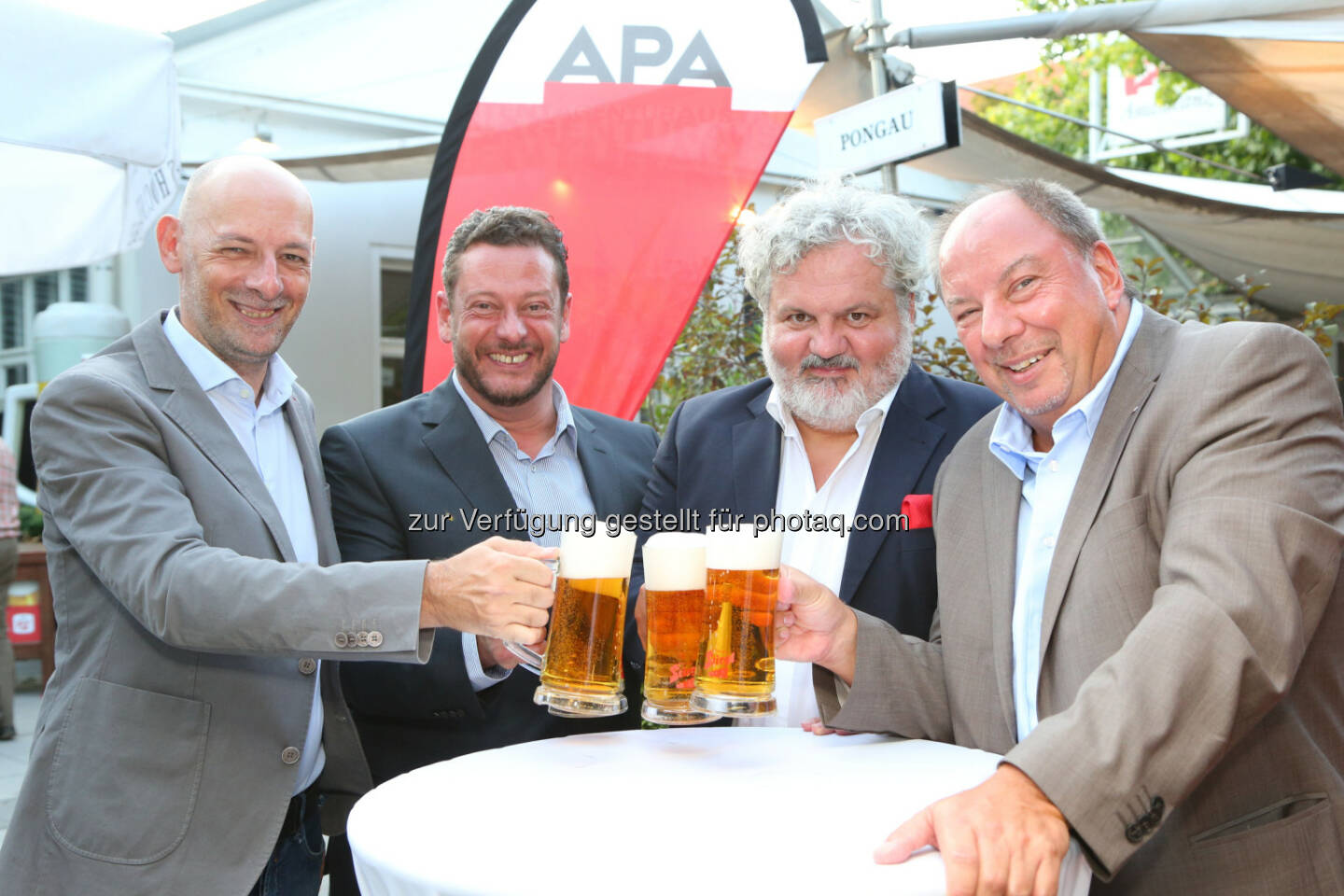 Marcus Hebein, Michael Lang, Johannes Bruckenberger, Werner Müllner (APA-Chefredaktion)