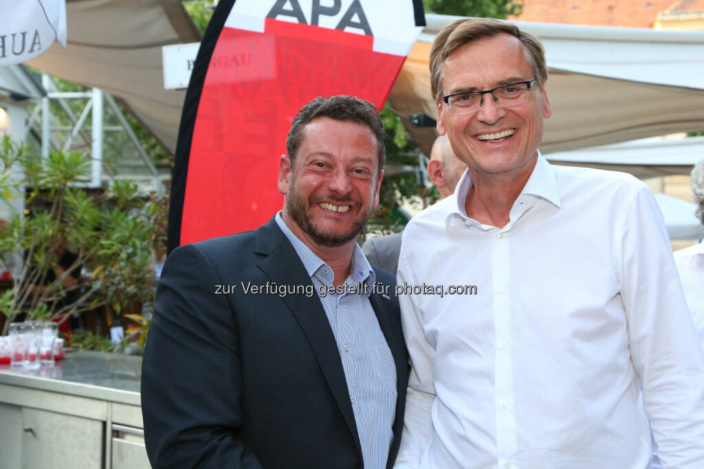 Michael Lang (APA), Thomas Kralinger (VÖZ/Kurier), © APA/Ludwig Schedl  (02.09.2015) 