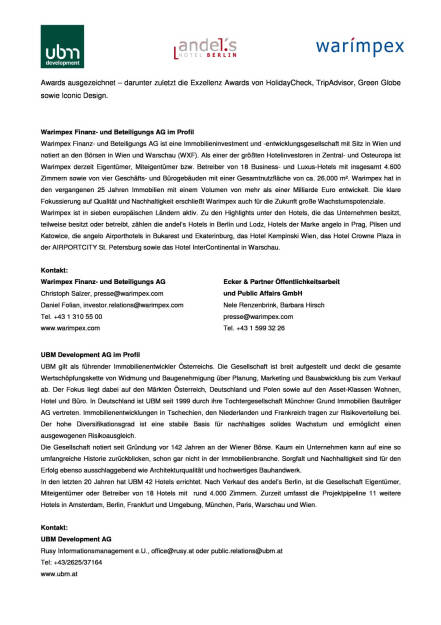 Warimpex und UBM verkaufen andel’s Hotel Berlin, Seite 2/2, komplettes Dokument unter http://boerse-social.com/static/uploads/file_343_warimpex_und_ubm_verkaufen_andels_hotel_berlin.pdf (02.09.2015) 