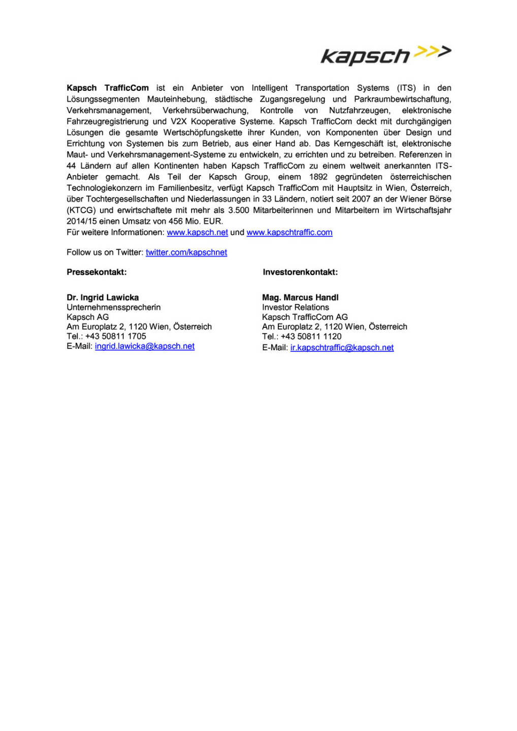 Kapsch TrafficCom: Aufträge in Chile, Seite 2/2, komplettes Dokument unter http://boerse-social.com/static/uploads/file_348_kapsch_trafficcom_auftrage_in_chile.pdf