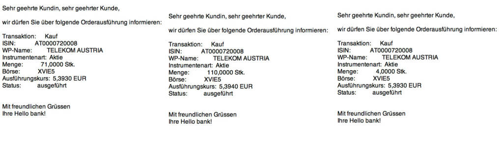 Tag 44: Kauf 185 Telekom Austria zu 5,393 (04.09.2015) 