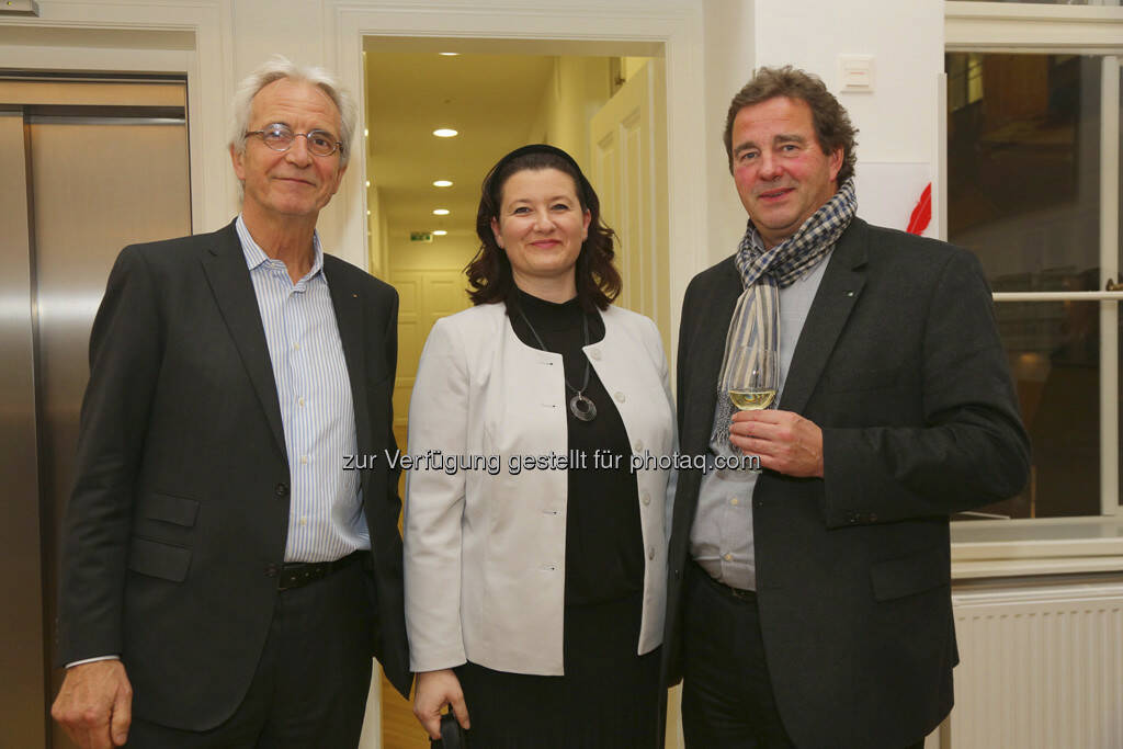 Walter Weihs (Software AG Österreich), Andrea Weber (Raiffeisen Zentralbank Österreich), Wilfried Sihn (Fraunhofer Austria), © Melzer PR Group (20.03.2013) 