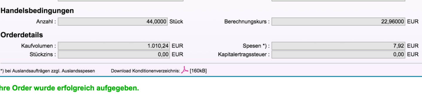 Tag 52: Kauf 44 Sony zu 22,96