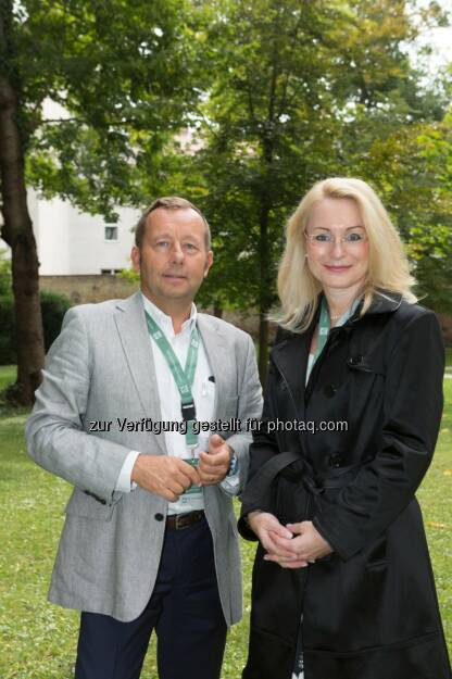 Hermann Klein und Karin Assem-Honsik, Geschäftsführung IG Immobilien : 25 Jahre IG Immobilien Unternehmensgruppe : Fotocredit: IG Immobilien/ Stephan Huger, © Aussender (17.09.2015) 