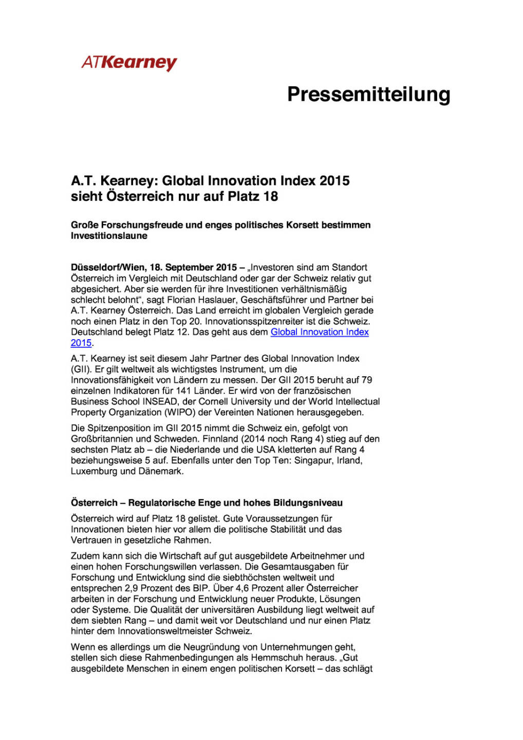 A.T. Kearney: Global Innovation Index 2015, Seite 1/3, komplettes Dokument unter http://boerse-social.com/static/uploads/file_377_at_kearney_global_innovation_index_2015.pdf