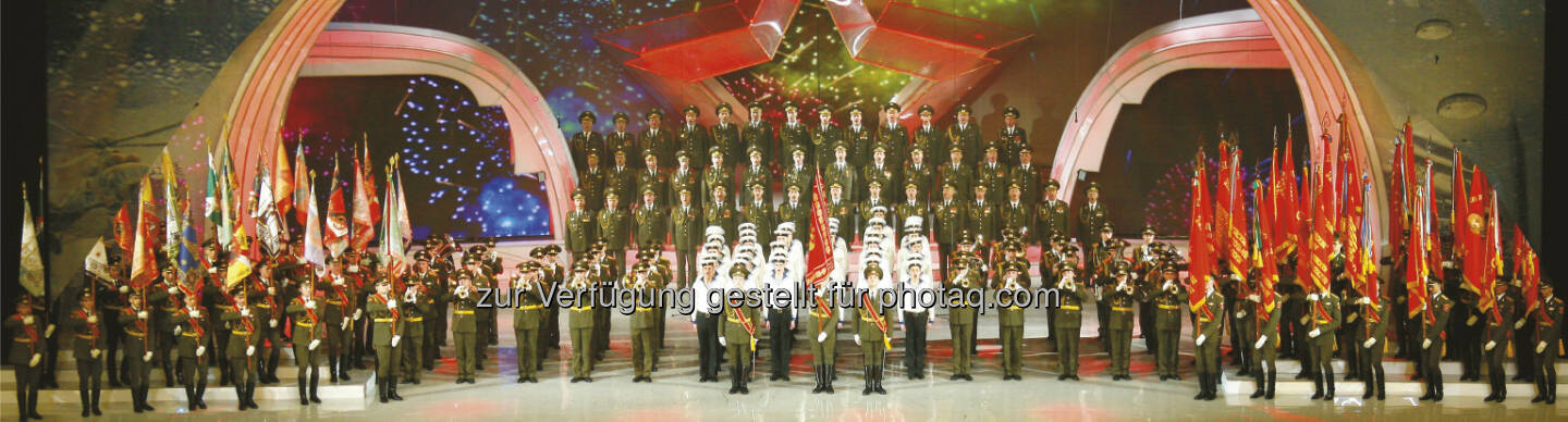 The Alexandrov Red Army Choir : Live in Wien : Der legendäre Chor der russischen Armee gibt am 26./27. September anlässlich des 70. Jahrestages zum Endes des Zweiten Weltkrieges in Europa sein Können zum Besten : Fotocredit: The Alexandrov Red Army Choir/zVg