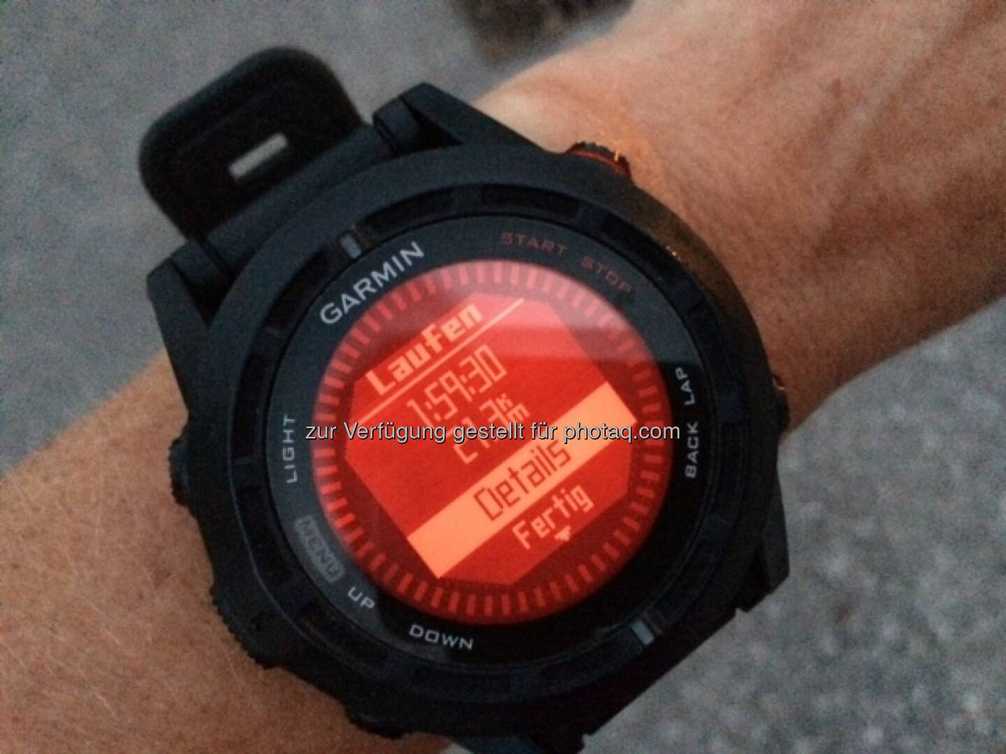 Garmin, Laufuhr, Uhr