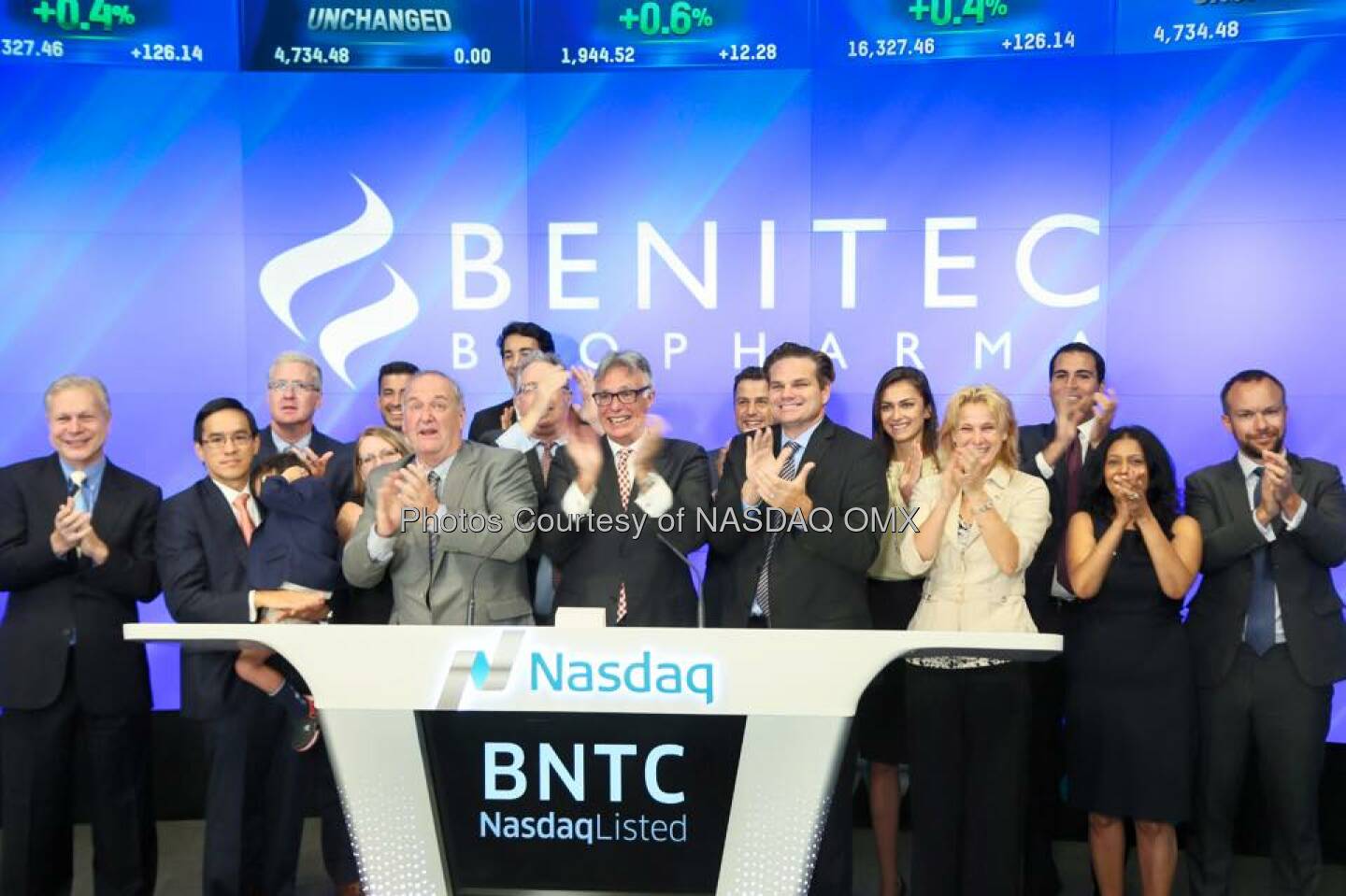 Benitec Biopharma rang the Nasdaq Opening Bell $BNTC  Source: http://facebook.com/NASDAQ