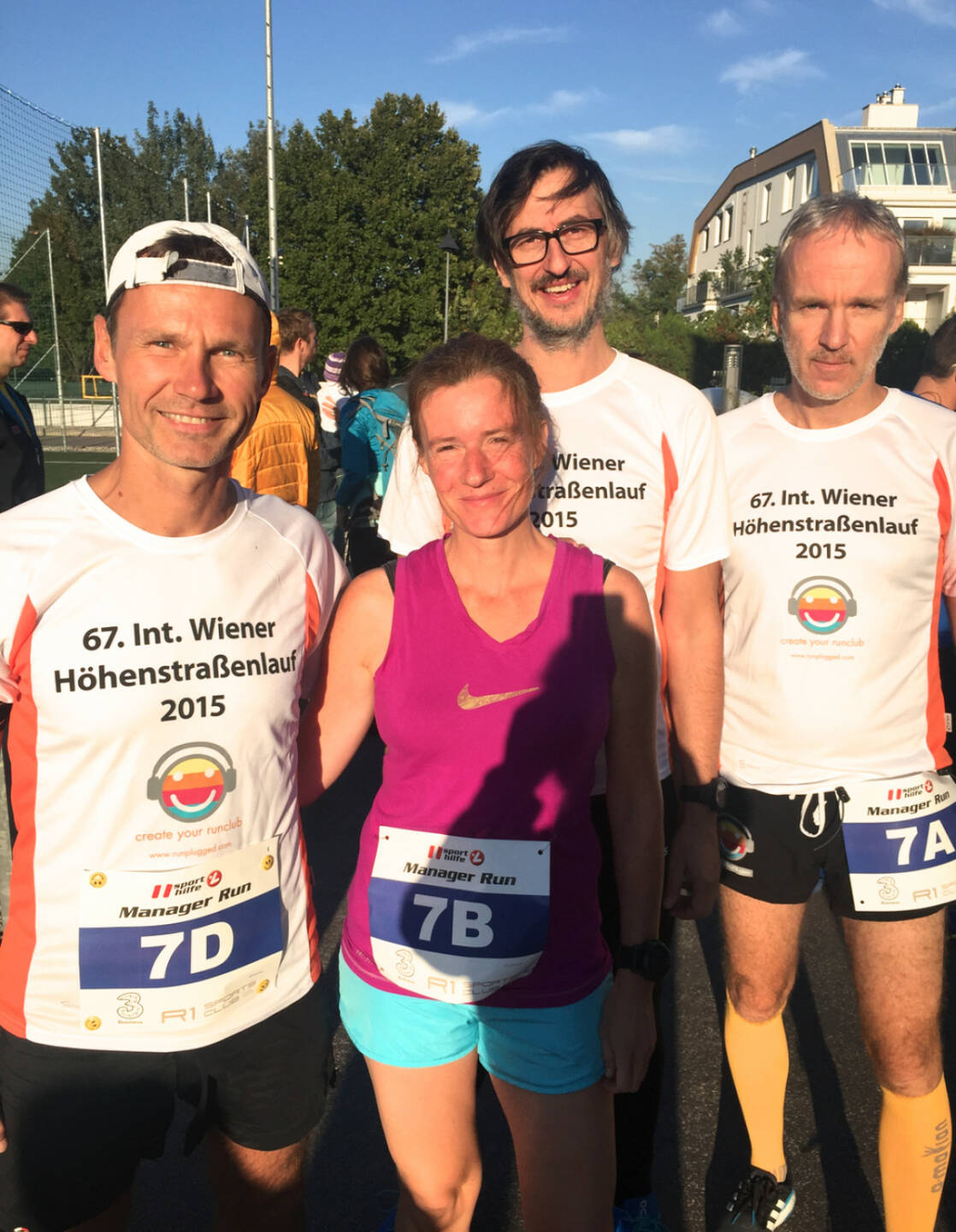 Team Runplugged: Andreas Schweighofer, Martina Draper, Josef Chladek, Christian Drastil