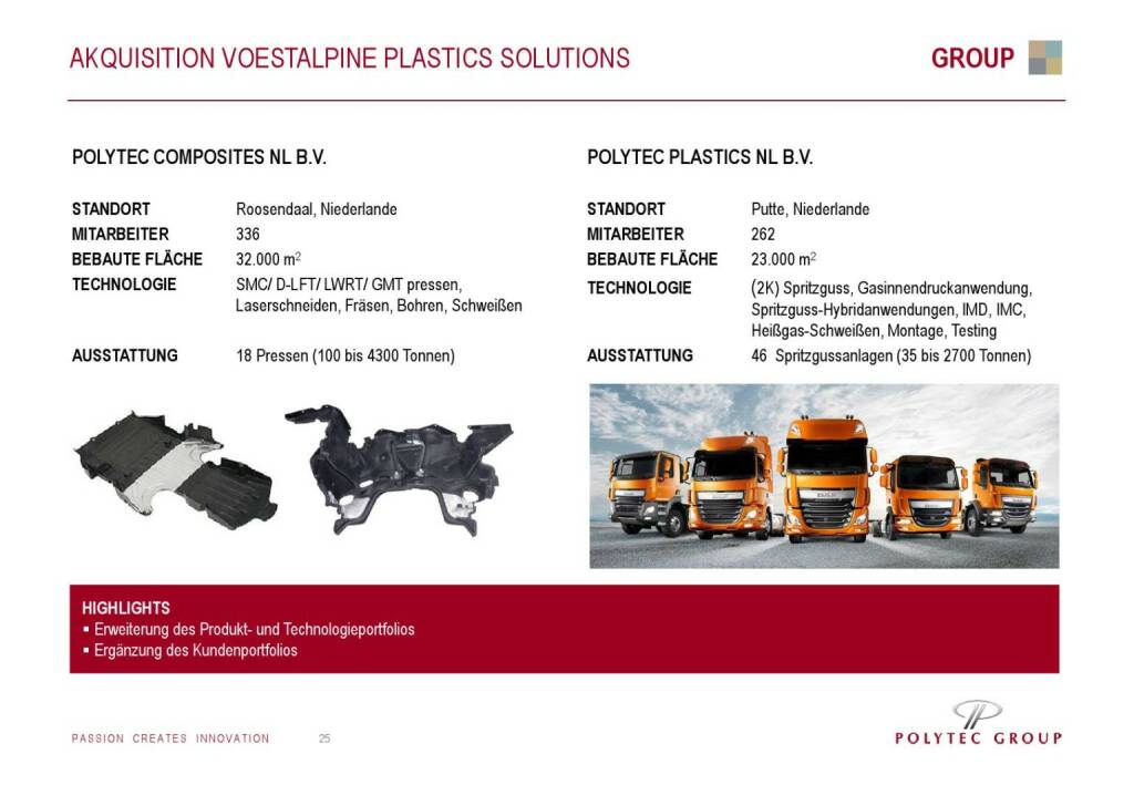 Polytec Akquisition voestalpine Plastics Solutions (01.10.2015) 
