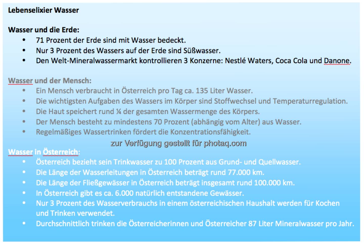 Lebenselexier Wasser: Info zum Weltwassertag von http://www.sodastream.at