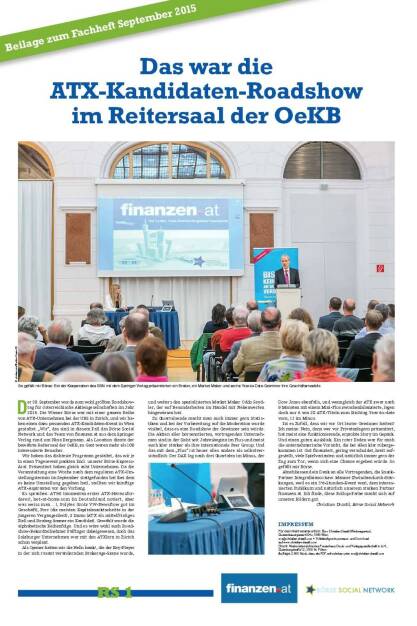 ￼Das war die ATX-Kandidaten-Roadshow im Reitersaal der OeKB (06.10.2015) 