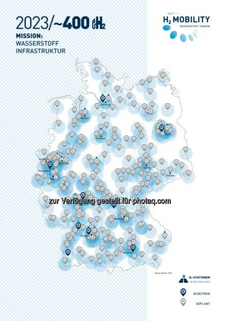 Wasserstoff tanken in Deutschland zukünftig flächendeckend möglich : H2 Mobility Deutschland nimmt als Gemeinschaftsunternehmen von sechs Industriepartnern (Air Liquide, Daimler, Linde, OMV, Shell, Total) seine Tätigkeit auf : Startschuss für stufenweisen Aufbau von H2-Tankstellen im Bundesgebiet : Deutschland auf dem Weg zum weltweit ersten überregionalen H2-Grundversorgungsnetz : © Daimler AG, © Aussendung (13.10.2015) 