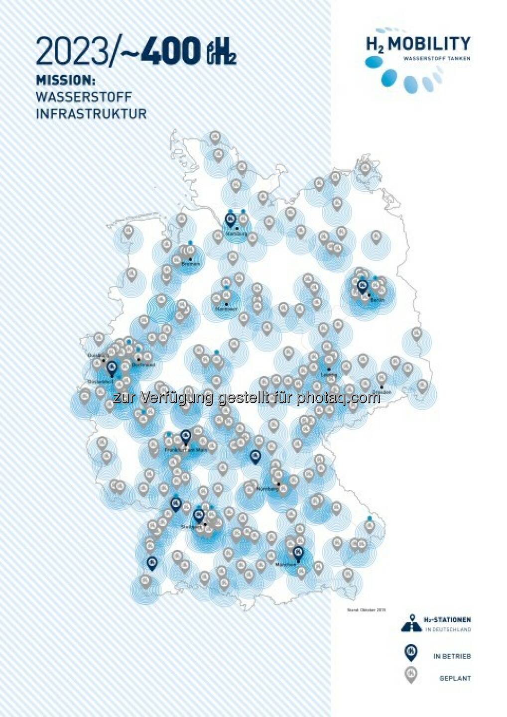 Wasserstoff tanken in Deutschland zukünftig flächendeckend möglich : H2 Mobility Deutschland nimmt als Gemeinschaftsunternehmen von sechs Industriepartnern (Air Liquide, Daimler, Linde, OMV, Shell, Total) seine Tätigkeit auf : Startschuss für stufenweisen Aufbau von H2-Tankstellen im Bundesgebiet : Deutschland auf dem Weg zum weltweit ersten überregionalen H2-Grundversorgungsnetz : © Daimler AG