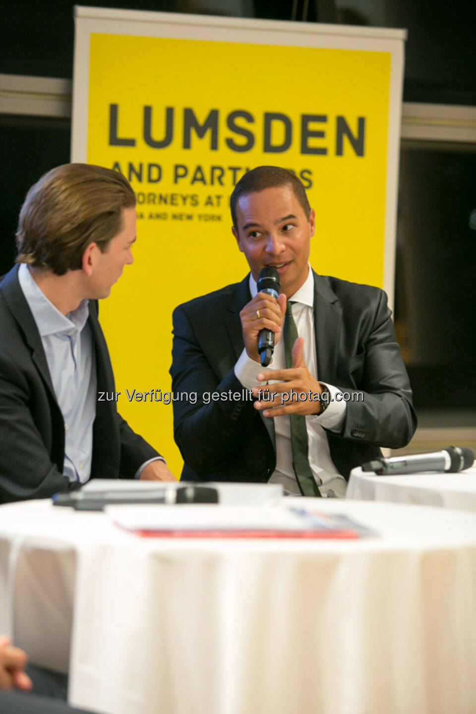 Außenminister Sebastian Kurz, Robin Lumsden (Lumsden and Partners)
