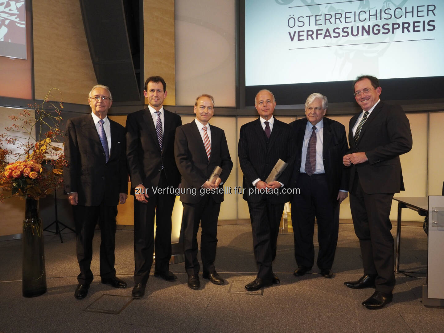 Peter Jann, Christoph Grabenwarter, Benedikt Kommenda, Clemens Jabloner, Karl Korinek, Andreas Koller: Forum Verfassung: Österreichischer Verfassungspreis 2015