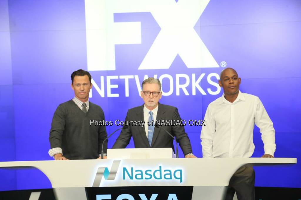 Great photos from the Fargo Closing Bell! $FOXA FX Networks  Source: http://facebook.com/NASDAQ (18.10.2015) 