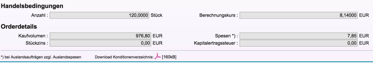 Tag 82: Kauf 120 Alcoa zu 8,14