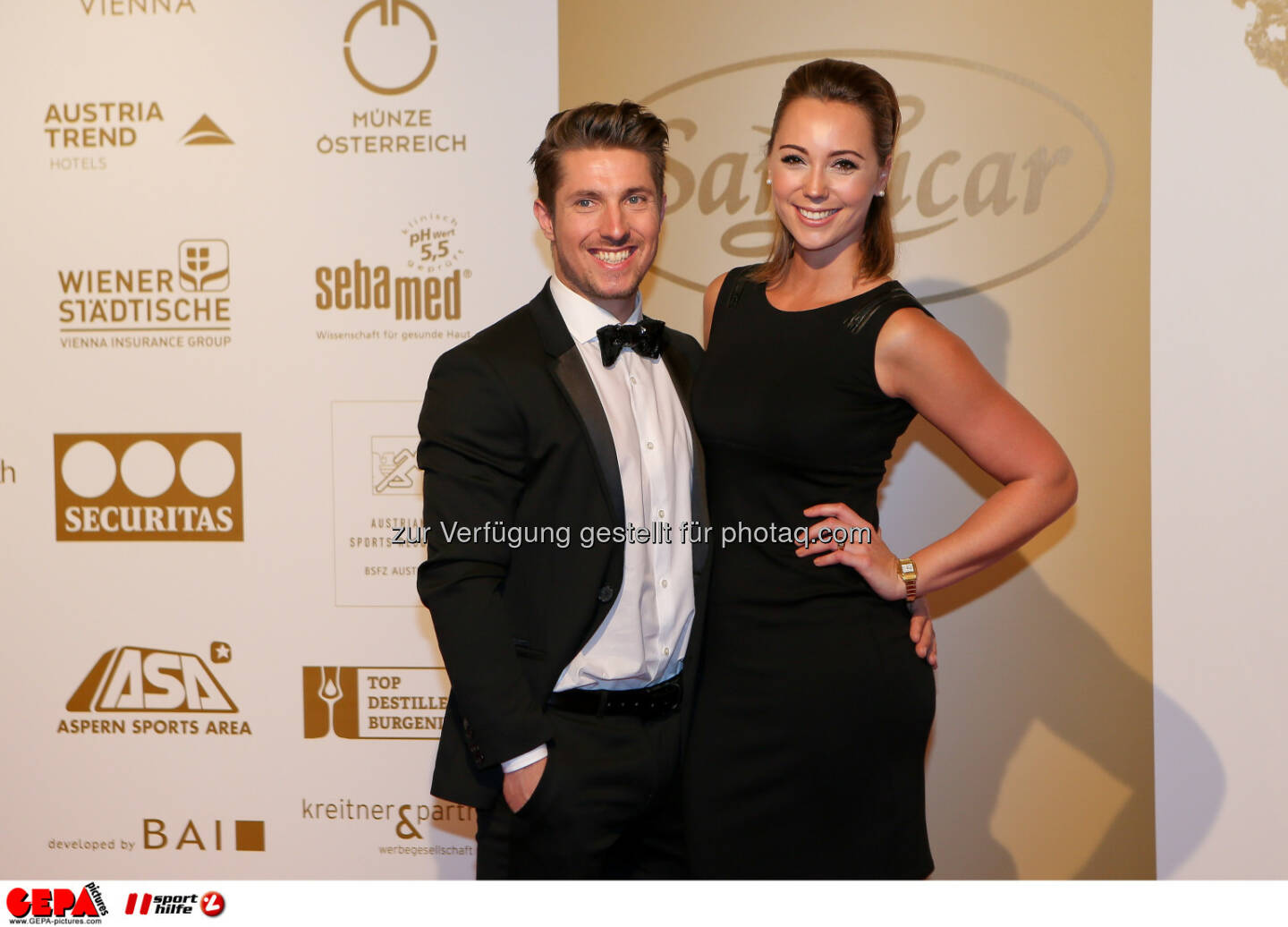 Marcel Hirscher, Laura Moisl : Photo: GEPA pictures/ Christian Walgram