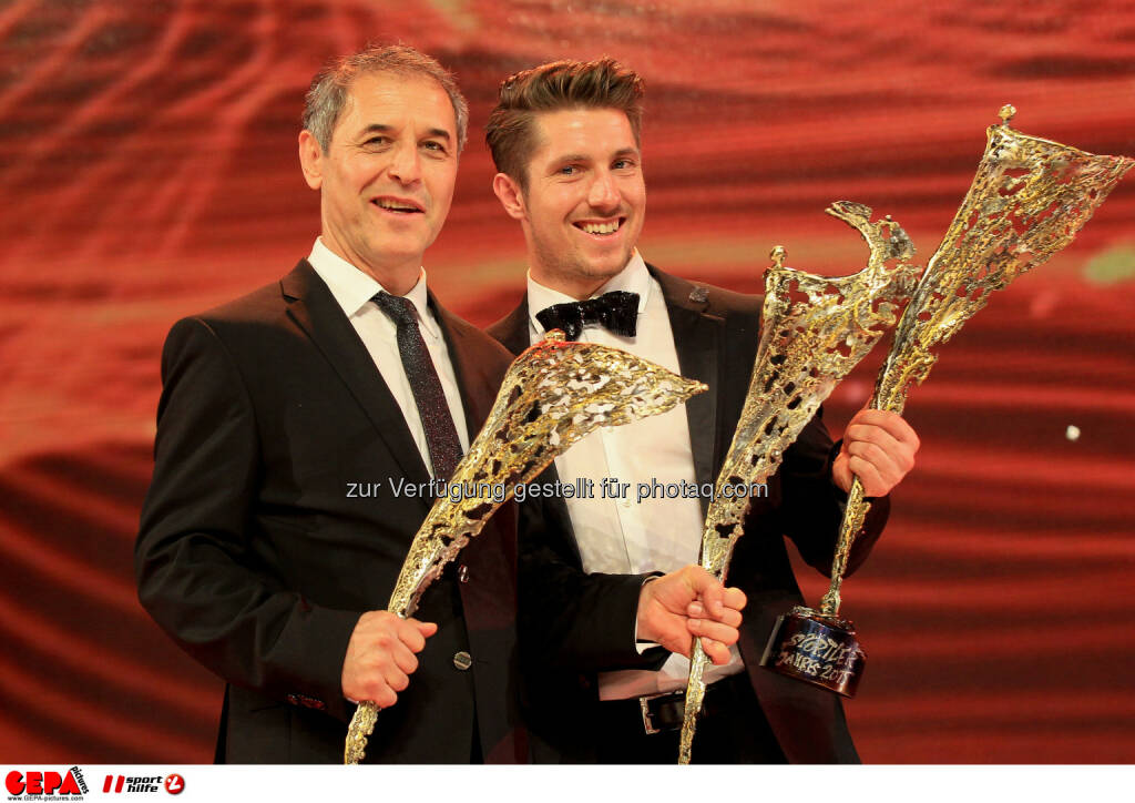 Marcel Koller, Marcel Hirscher : Photo: GEPA pictures/ Christian Walgram (30.10.2015) 