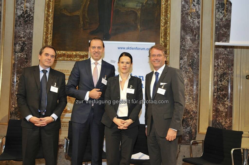 Wolfgang Matejka (Matejka & Partner), Werner Hoffmann (Contrast Management), Bettina Schragl (BE), Hans Tschuden (Telekom Austria) (15.12.2012) 