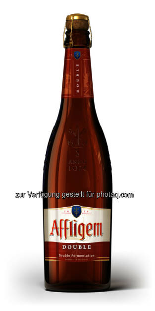 Bierspezialität Affligem Double : Abteibier aus der internationalen Bierhochburg Flandern für Österreichs Genusstrinker : Belgische Bierspezialität Affligem Double in der limitierten 0,75 l Flasche : Fotocredit: Brau Union Österreich, © Aussender (03.11.2015) 