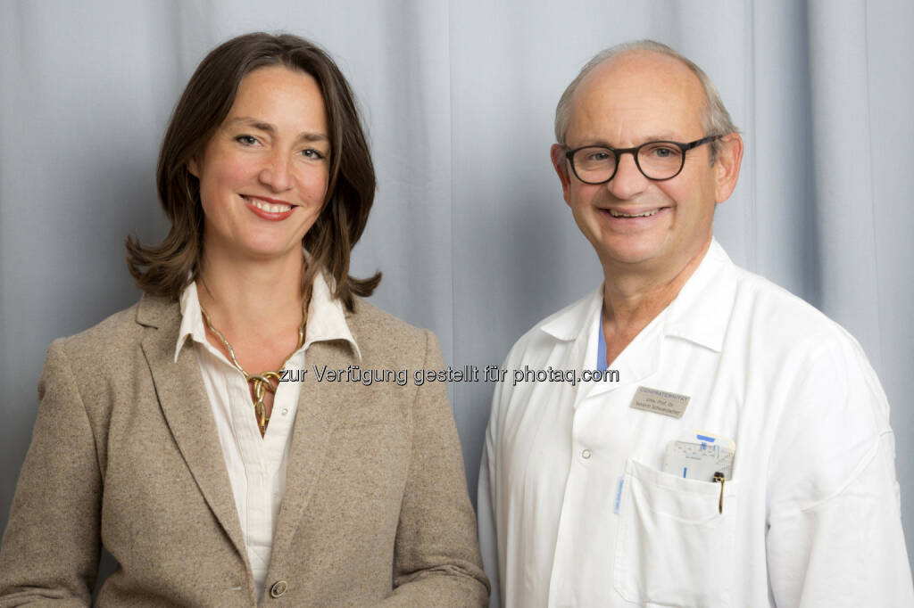 Elisabeth Lazcano (Fachärztin für Psychiatrie & Psychotherapeutische Medizin), Severin Schwarzacher (Kardiologe) : Leitung des neu eröffneten Zentrums für Psychosomatik in der Confraternität-Privatklinik Josefstadt : Fotocredit: Lazcano/Schwarzacher, © Aussender (03.11.2015) 