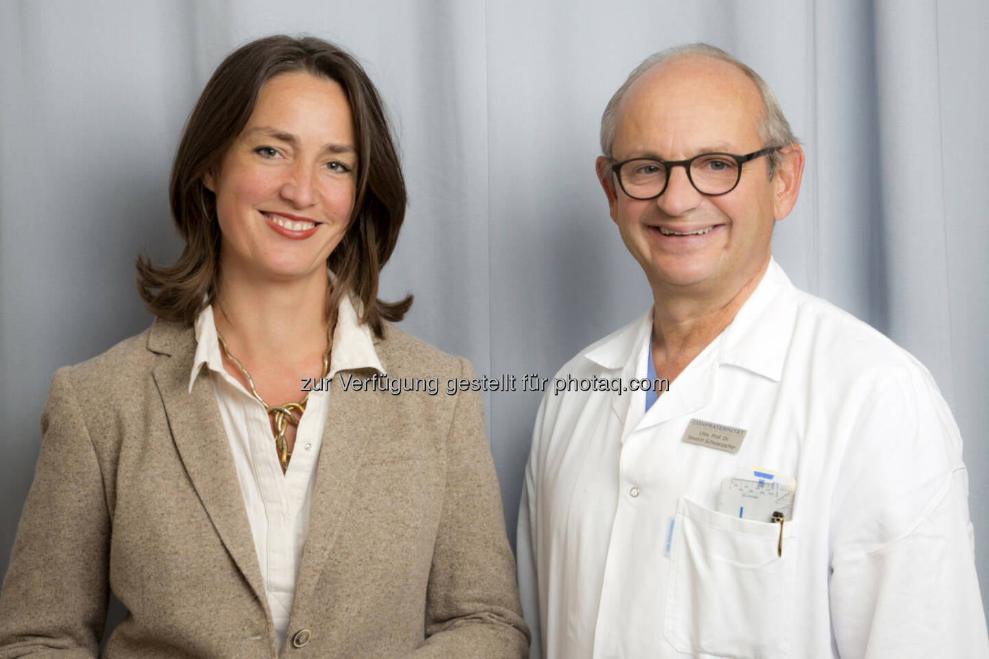 Elisabeth Lazcano (Fachärztin für Psychiatrie & Psychotherapeutische Medizin), Severin Schwarzacher (Kardiologe) : Leitung des neu eröffneten Zentrums für Psychosomatik in der Confraternität-Privatklinik Josefstadt : Fotocredit: Lazcano/Schwarzacher