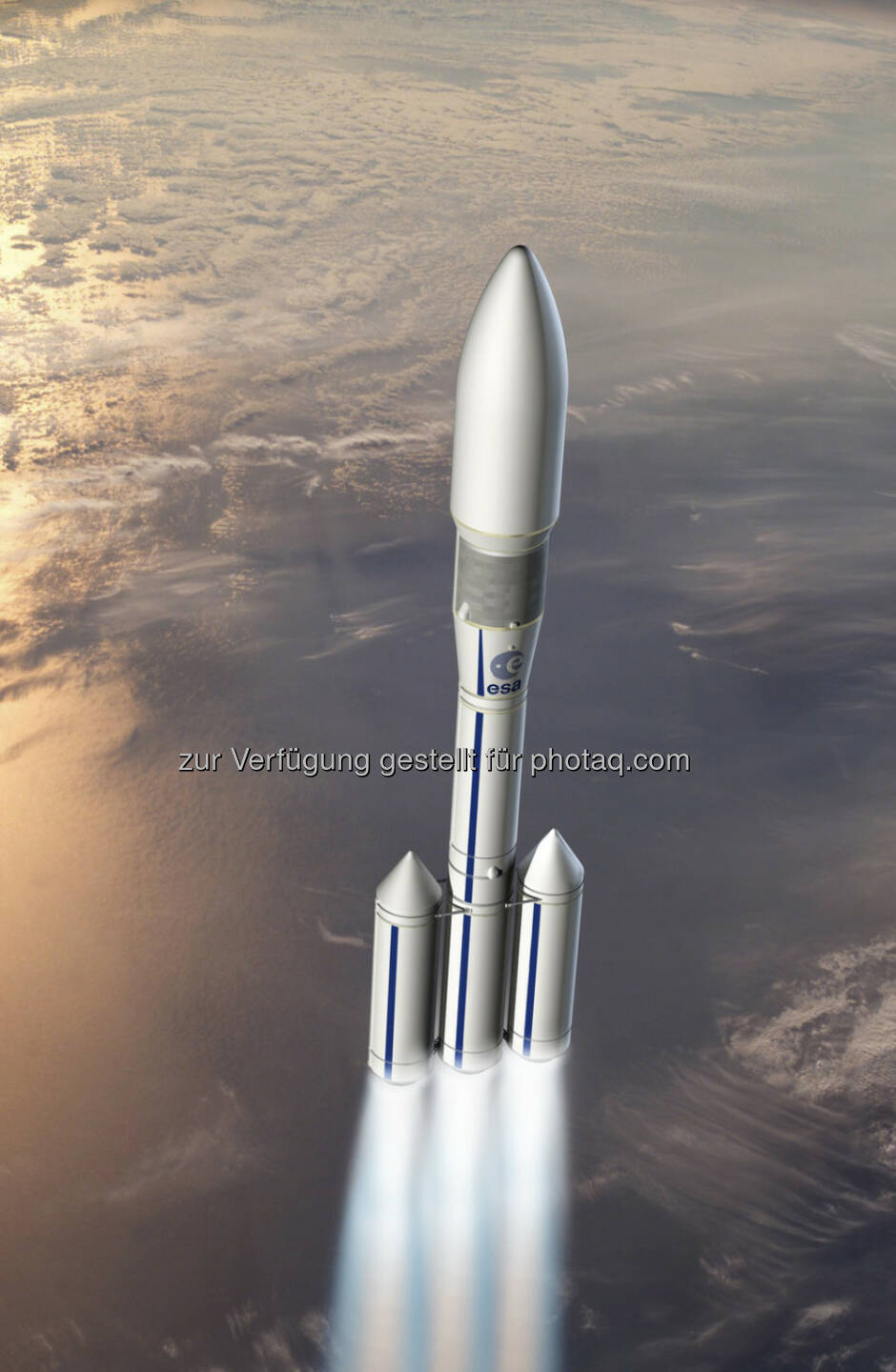 Simulation Ariane 6 Rakete : Laser für Raketenzündung: Kärntner Forschungszentrum erhält Auftrag für Weltraumforschung : Die CTR Carinthian Tech Research AG forscht an einem Laserzündsystem für den Weltraumeinsatz. Das Laserzündsystem könnte in der Ariane 6 Trägerrakete zum Einsatz kommen : © ESA/Airbus